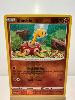 Shuckle 085/185 Uncommon Vivid Voltage Pokemon Reverse Holo Near Mint - Image 1