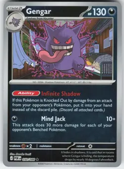Gengar 050/088 Rare Perfect Order Pokemon Reverse Holo Near Mint - Image 1