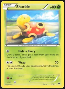Shuckle 1/124 Uncommon Fates Collide Pokemon Near Mint - Image 1