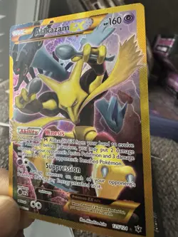 Alakazam EX Full Art Secret Rare Holo 125/124 Fates Collide 2016 English LP - Image 3