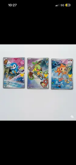 Pokemon TCG First Partner Illustration Collection Series 1 Gen 4 Starters - Image 1