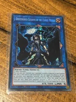 Yugioh Underworld Goddess of the Closed World MP22-EN028 Prismatic Secret 1st NM - Image 1