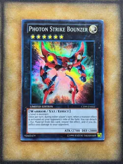 Yugioh Photon Strike Bounzer CT09-EN022 Super Rare Limited Edition MP - Image 1