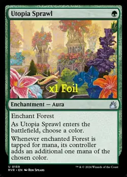 MTG Foil Ravnica Remastered RVR Utopia Sprawl MINT - Image 1
