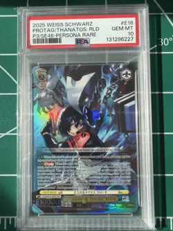 PSA 10 2024 WEISS SCHWARZ English PERSONA 3 #16 PROTAGONIST & THANATOS RELOAD - Image 1