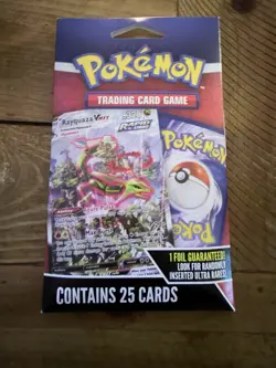 Pokemon Trading Card Game MJ Holding Pack - 25 Cards, Foil Guaranteed, Rayquaza - Image 1