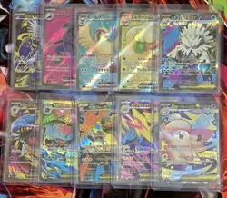 10x Japanese Pokemon EX Full Art Card Bundle Job Lot SR Secret Rare NM Near Mint - Image 1