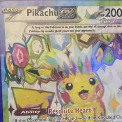 Pokemon Pikachu TCG Surging Sparks EX Full Art Ultra Rare Card 219/191 - Image 1