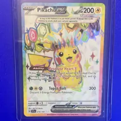 Pokemon Pikachu TCG Surging Sparks EX Full Art Ultra Rare Card 219/191 - Image 5