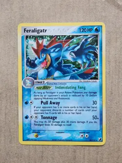 Feraligatr Holo Rare Unseen Forces 4/115 pokemon Tcg Card Collection Vintage See - Image 1