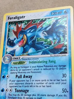 Feraligatr Holo Rare Unseen Forces 4/115 pokemon Tcg Card Collection Vintage See - Image 3
