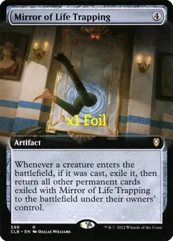 MTG Foil BL CMR Battle for Baldur's Gate CLB Mirror of Life Trapping MINT - Image 1