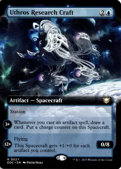 Uthros Research Craft (Extended Art) 27 Magic: The Gathering Commander NM - Image 1