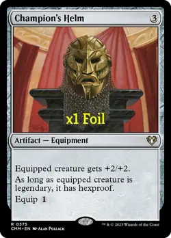 MTG Foil Commander Masters CMM Champion's Helm MINT - Image 1