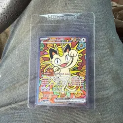 Pokemon Meowth EX Full Art Holo Card 127/088 Basic 170 HP English - Image 1