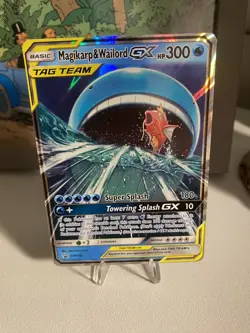 Pokemon Magikarp & Wailord SM166 Promo Sun Moon Nice Rare 🐸 - Image 3