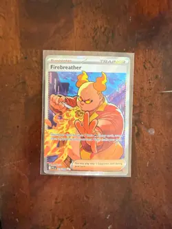 Fire Breather 119/94 Full Art Trainer Holo Me02: Phantasmal Flames Pokemon TCG - Image 1