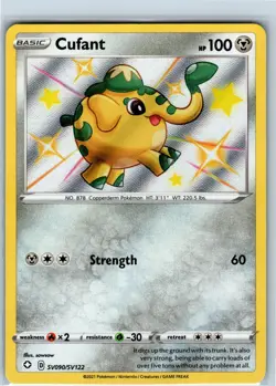 Pokemon Card -Cufant SV090/SV122 Shining Fates: Shiny Vault - NM - Image 1