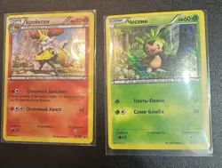 Pokemon Set 21pcs Russian XY Cards #1-39/39 HOLO Rare Starter Set - Image 5