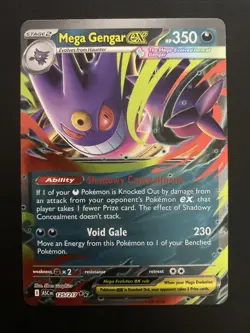 Mega Gengar EX 125/217 Ascended Heroes Pokemon TCG - Image 1