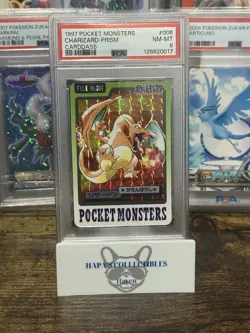 1997 Pocket Monsters Carddass Prism Charizard PSA NM-MT 8 (2025 Cert) U.S. Selle - Image 1