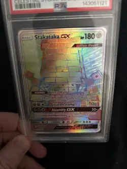 Pokemon 2018 Sun & Moon Stakataka GX Celestial Storm Mint PSA 9 Secret - Image 4