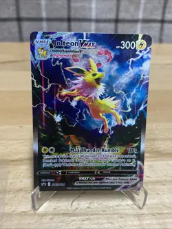 Pokemon TCG Jolteon VMAX SWSH 184 Promo Holo NM See Damage - Image 1