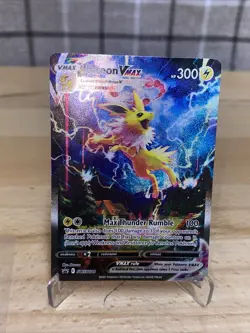 Pokemon TCG Jolteon VMAX SWSH 184 Promo Holo NM See Damage - Image 2