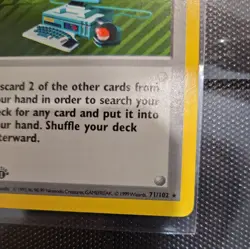 Computer Search - Trainer -1st Edition Base Set (Shadowless) Pokemon 71/102 *LP* - Image 4