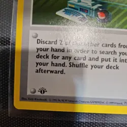 Computer Search - Trainer -1st Edition Base Set (Shadowless) Pokemon 71/102 *LP* - Image 5