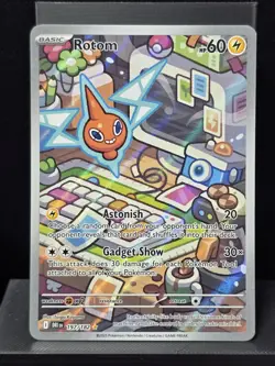 Pokemon Rotom 197/182 Destined Rivals Illustration Rare Holofoil Near MInt - Image 2