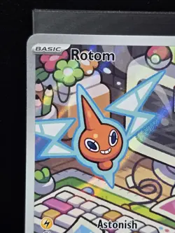 Pokemon Rotom 197/182 Destined Rivals Illustration Rare Holofoil Near MInt - Image 5