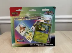 Pokemon TCG Prismatic Evolutions Tech Sticker Collection - Leafeon - New Sealed - Image 1