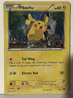 Pikachu 6/12 Holo McDonald's Promos 2015 HP Pokemon Fast Ship - Image 1