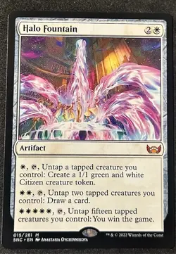 MTG - Halo Fountain 15 - Mythic Rare - Magic: The Gathering SNC - NM - Image 1