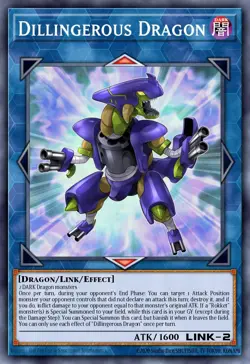 Dillingerous Dragon DANE-EN041 1st ED NM Yu-Gi-Oh! - Image 1