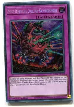 Yu-Gi-Oh! Zerstorerische Daruma Karmakanone Secret Rare RA04-DE103 - Image 1
