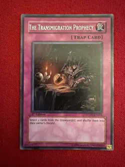 The Transmigration Prophecy (STON-EN054) Yu-Gi-Oh! Trap Card 1st Edition - Image 1