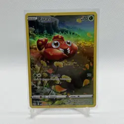 Pokemon Paras GG32/GG70 Crown Zenith Galarian Gallery Holo Reverse Bug Card 2023 - Image 1