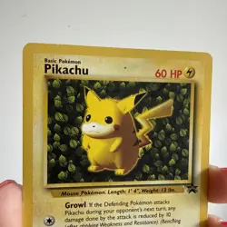 1999 WOTC Pokemon Pikachu Black Star Promo Card #1 Ivy Pikachu Non Holo MP - Image 2