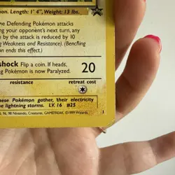 1999 WOTC Pokemon Pikachu Black Star Promo Card #1 Ivy Pikachu Non Holo MP - Image 4