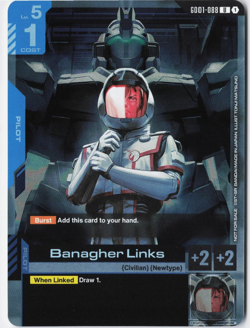 Gundam Card Game ~ GD01-088 Banagher Links - Image 1