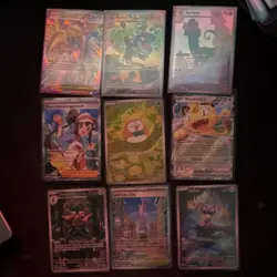 Pokemon TCG Holo Card Lot Aurora Meowth Rowlet Tyrunt Rosa's Encouragement - Image 1
