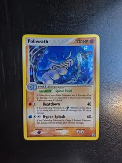 Poliwrath 11/115 Holo Rare Pokemon Card ex Unseen Forces - NM - Image 1