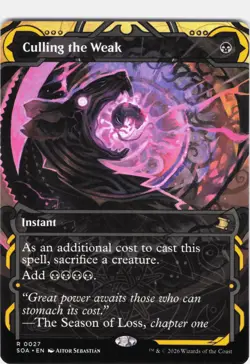 Culling the Weak #27 Secrets of Strixhaven: Mystical Archive Regular Rare - Image 1