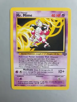 Mr. Mime 22/64 Pokemon TCG Jungle Set (1999) non-HOLO Rare NM - Image 1