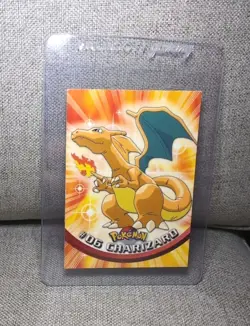 Topps Series 1 Pokemon Card Charizard #06 Non Holo Light Play LP + Top Loader - Image 4