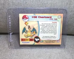 Topps Series 1 Pokemon Card Charizard #06 Non Holo Light Play LP + Top Loader - Image 5