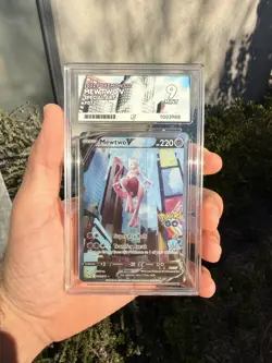 Pokemon TCG - Mewtwo V 72/078 Pokemon GO Full Art - PSA 9 MINT - Image 1