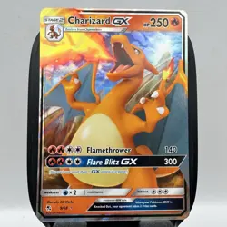Charizard GX 9/68 Holo GX Rare Hidden Fates Pokemon Card TCG NM - Image 1